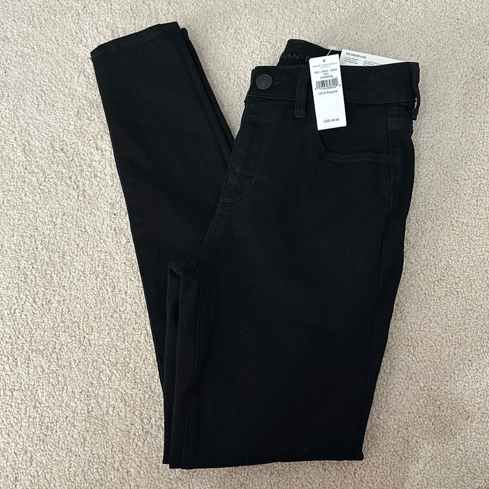 american eagle black jeggings